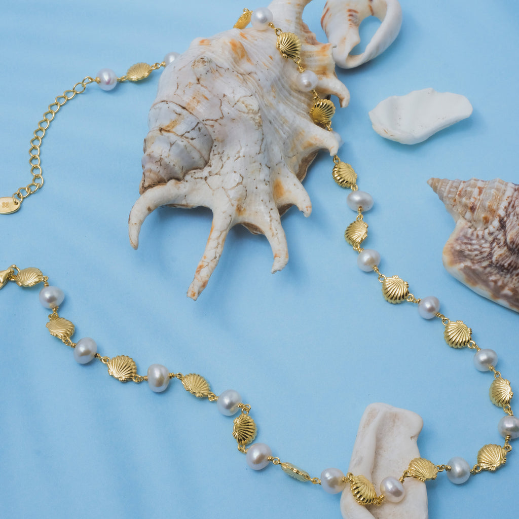 925 Sterling Silver Shell Choker Chain Necklace Collection