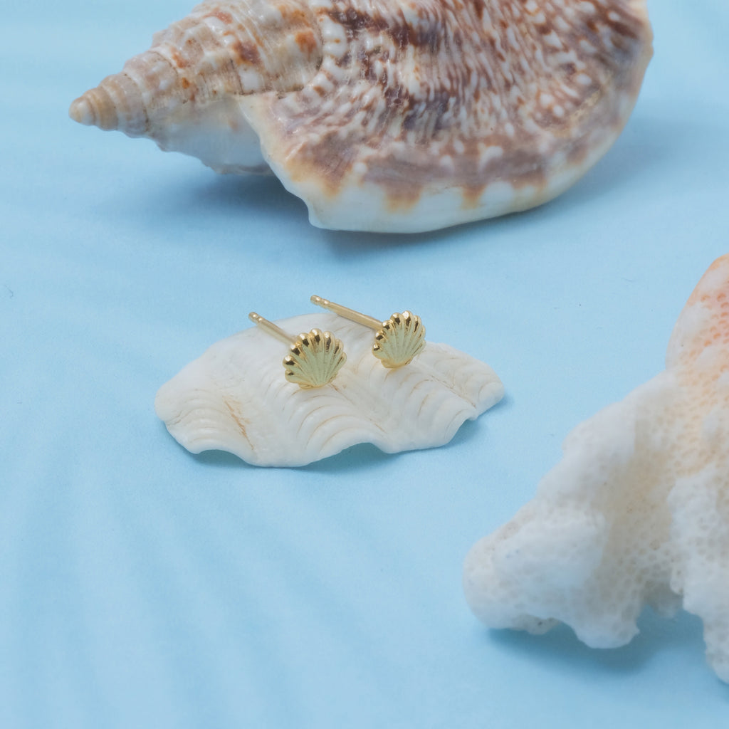 Anting Stud Koleksi Shell Sterling Silver 925