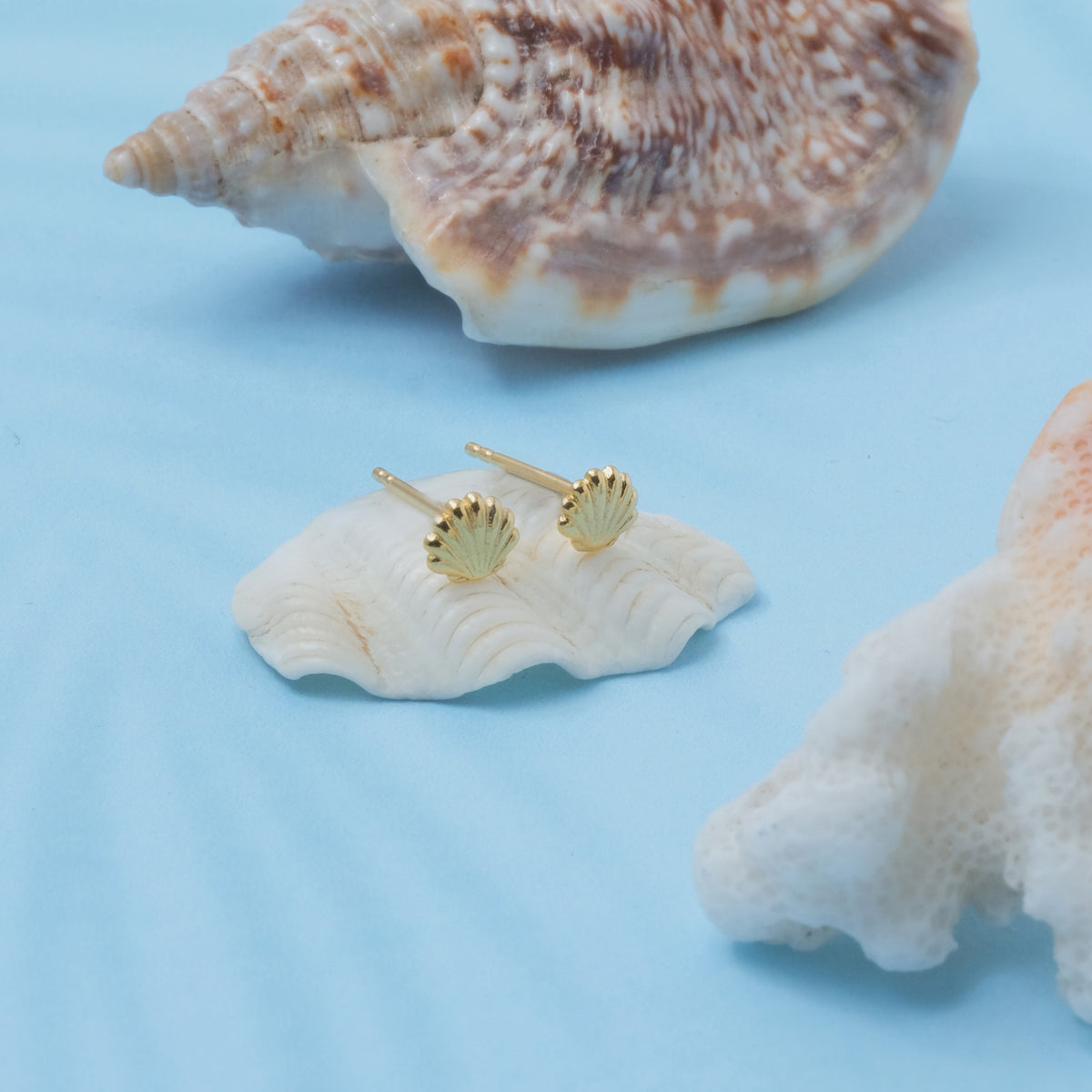 Anting Stud Koleksi Shell Sterling Silver 925