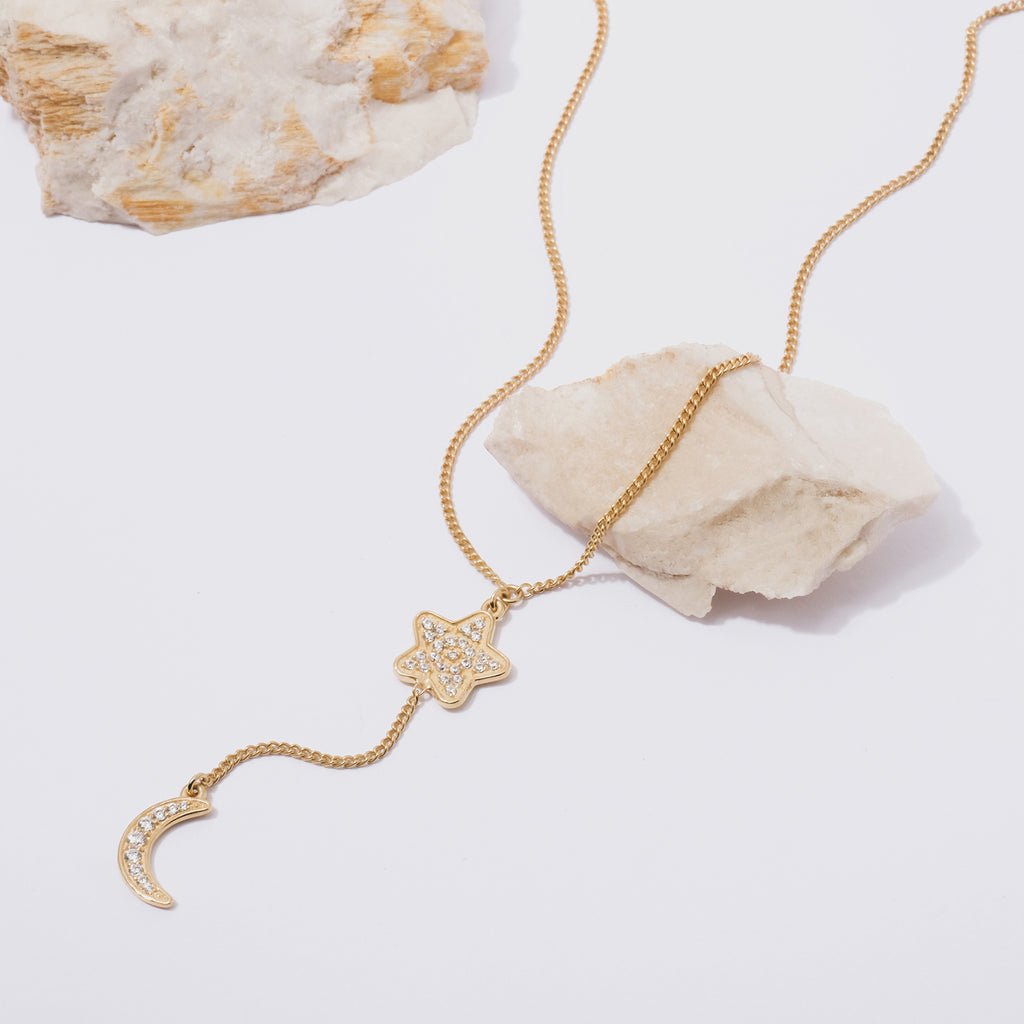 Kalung Perak Koleksi Selene Sterling Silver 925 Gold Plated
