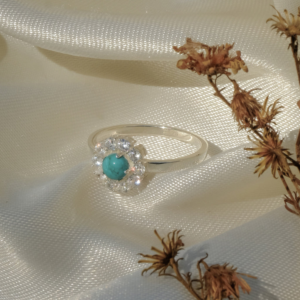 Cincin Flower Perak 925 Koleksi Azzura