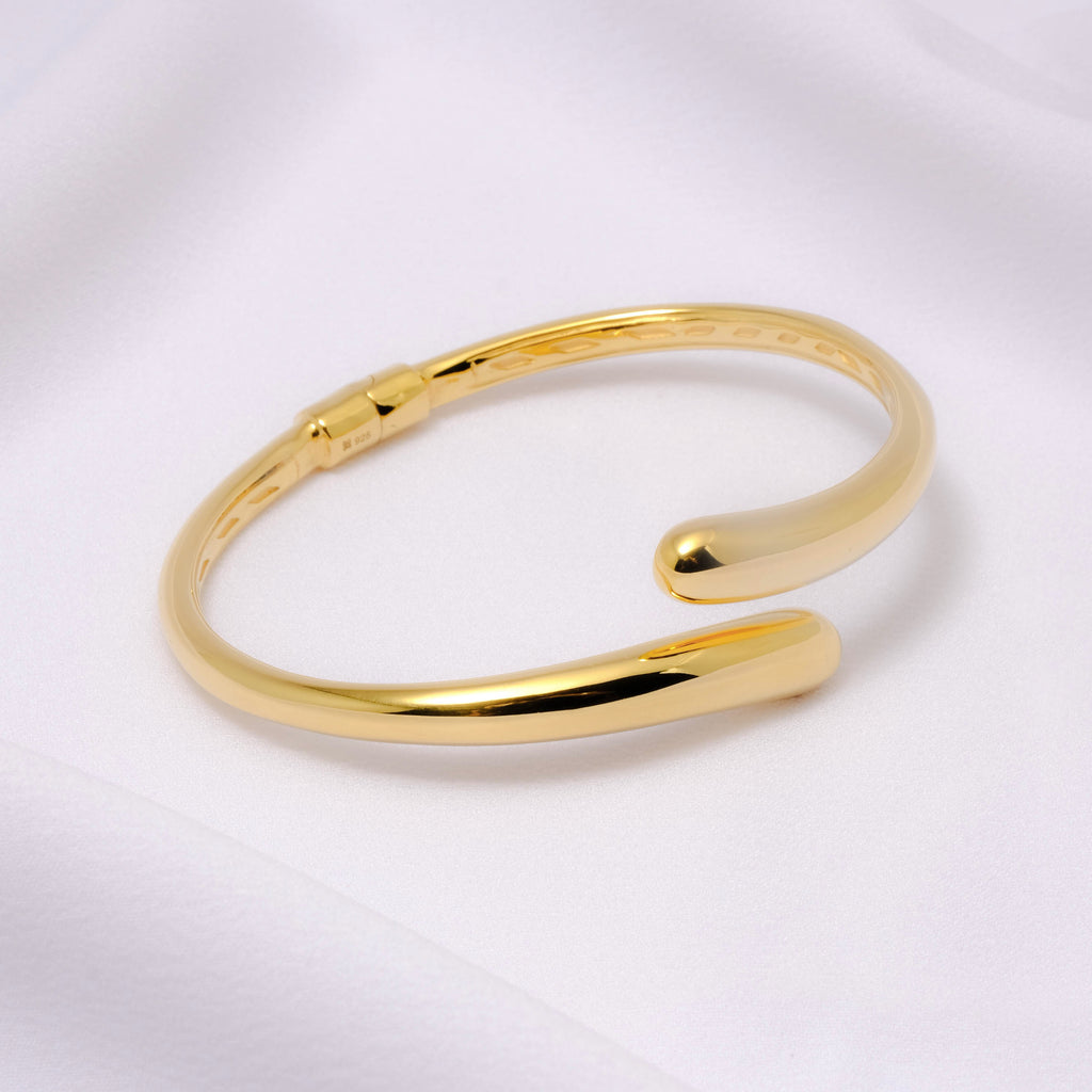 Gelang Bangle Koleksi Elara Drop Sterling Silver 925 Gold Plated