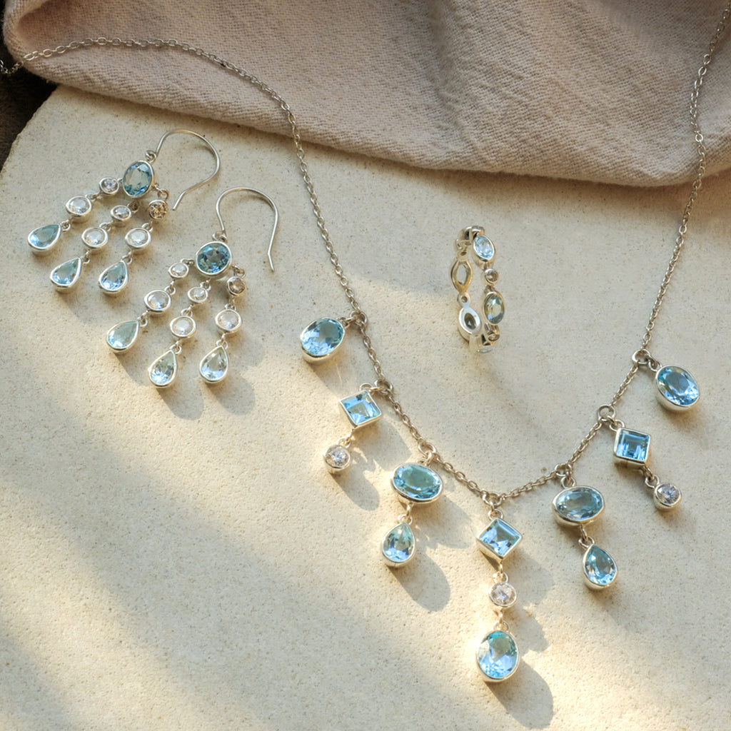Anting Dangling Chandelier Long 1 Perak 925 Koleksi Alleania