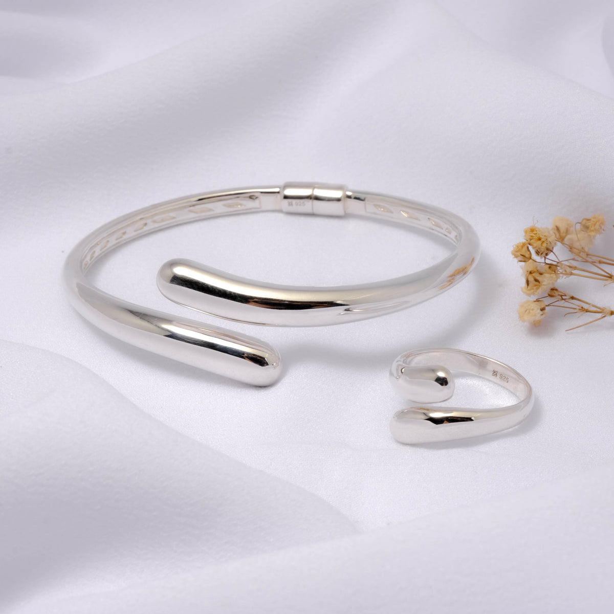 Gelang Bangle Koleksi Elara Drop Sterling Silver 925