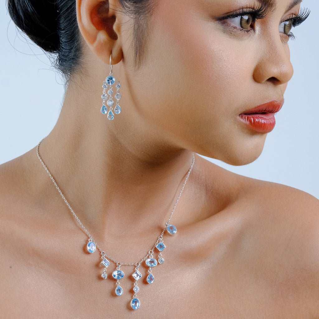 Anting Dangling Chandelier Long 1 Perak 925 Koleksi Alleania
