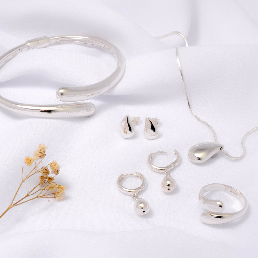 Anting Stud Koleksi Elara Drop Sterling Silver 925