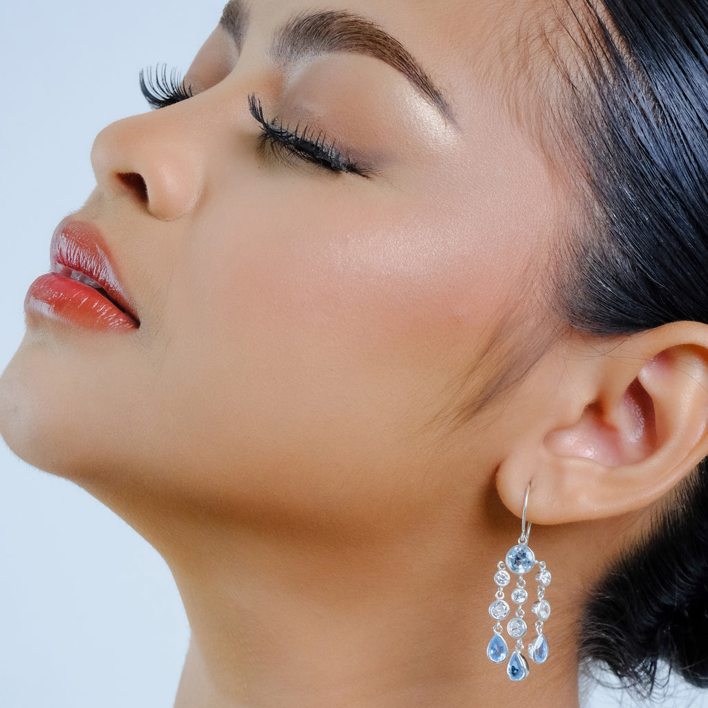 Anting Dangling Chandelier Long 1 Perak 925 Koleksi Alleania