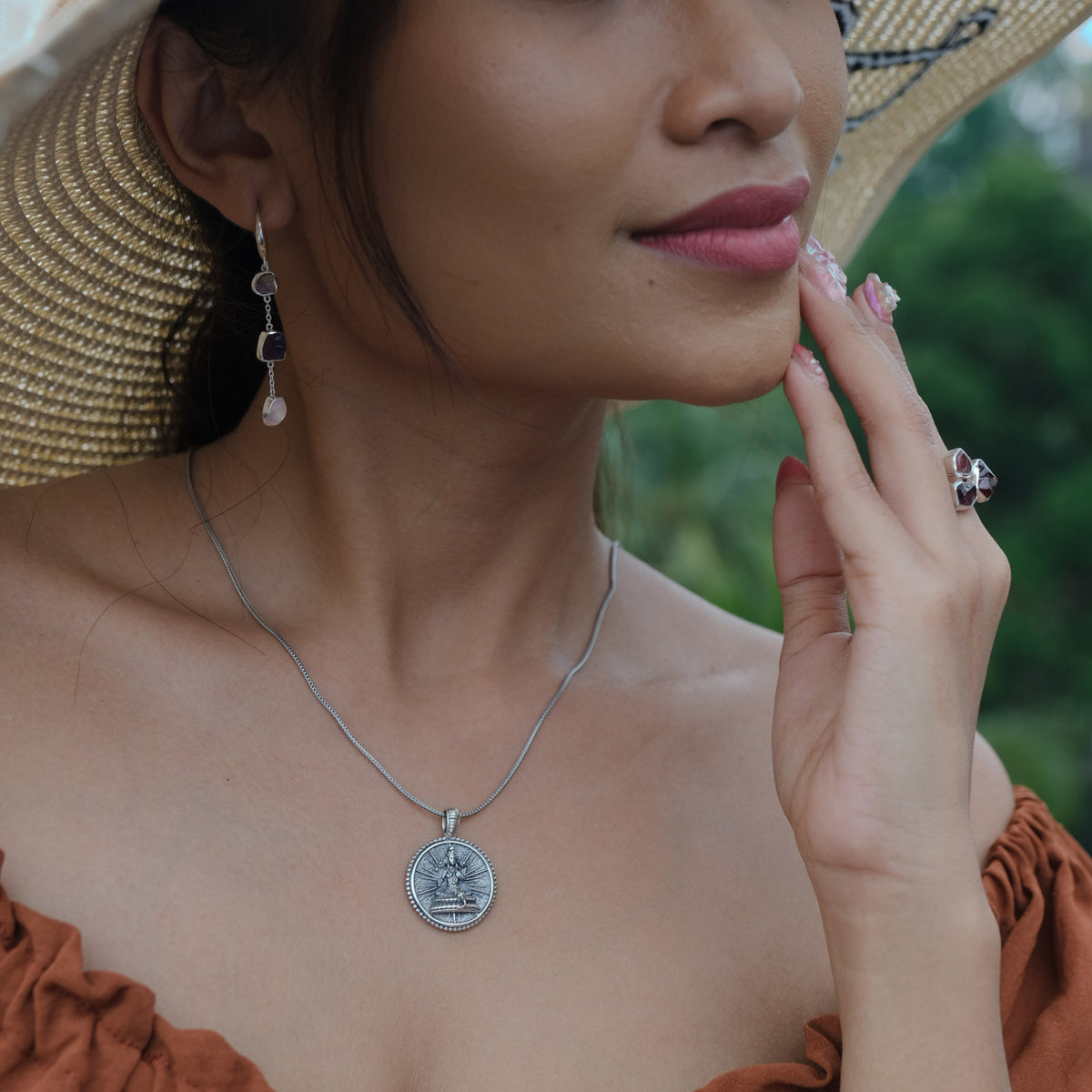 Pendant Tara Perak 925 Koleksi Goddess Amulet Sterling Silver