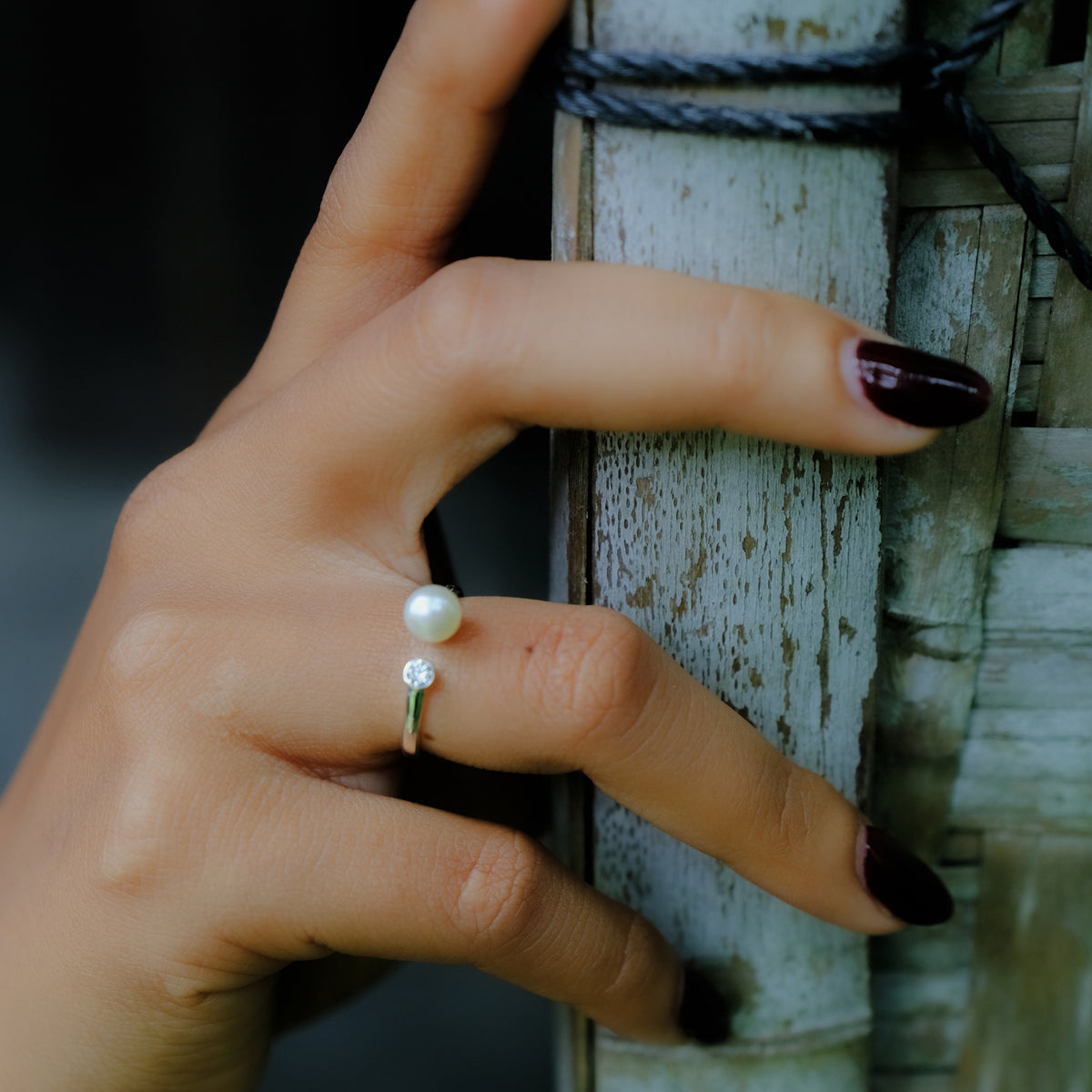 Lumine Pearl Sterling Silver 925 Adjustable Ring Collection