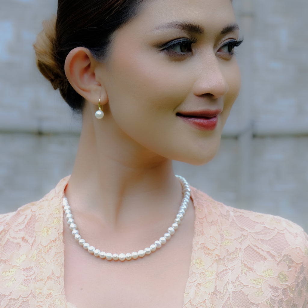 Kalung Classic Gold Plated Koleksi Lumine Pearl Sterling Silver 925