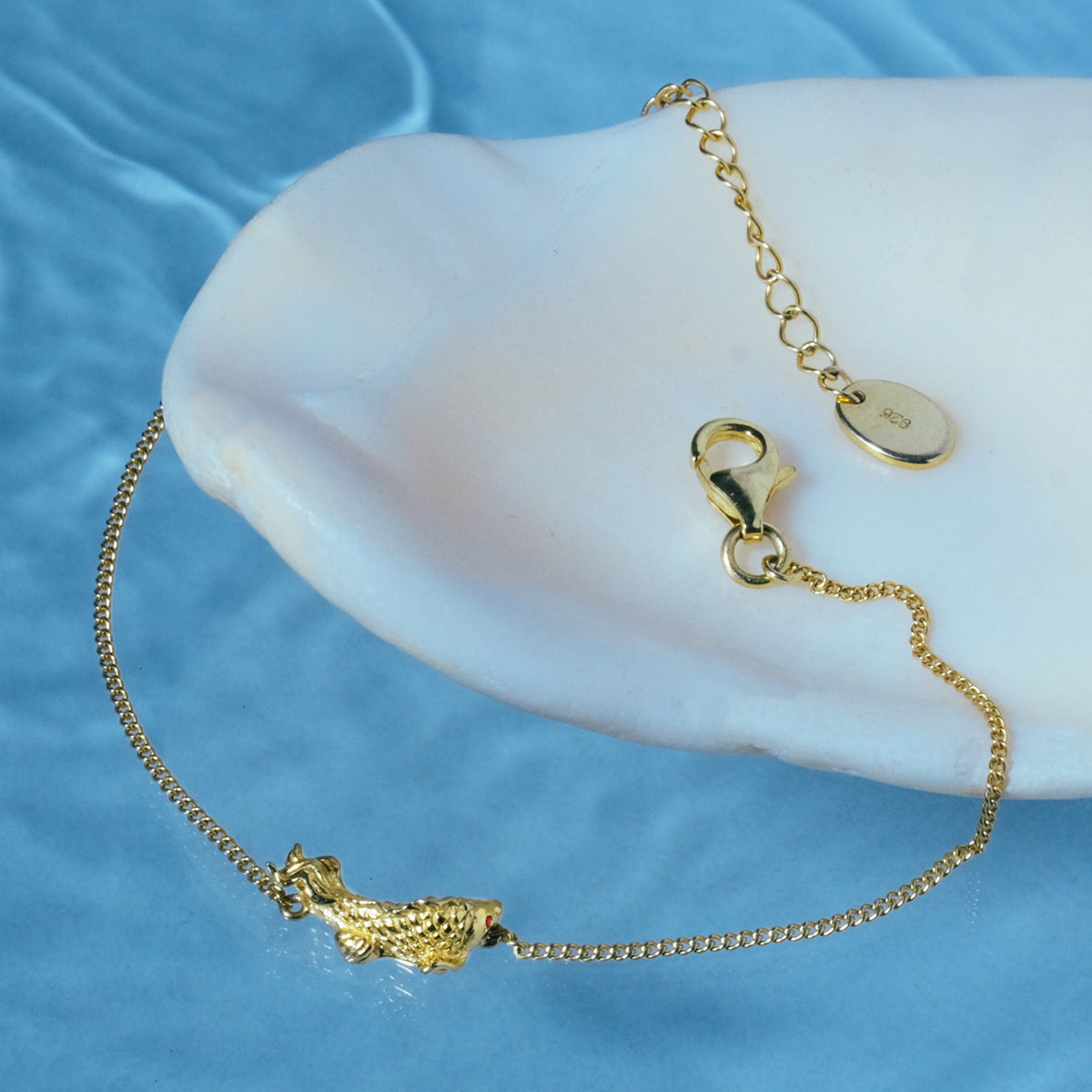 Gelang Rantai Perak Yamabuki Sterling Silver 925 Gold Plated