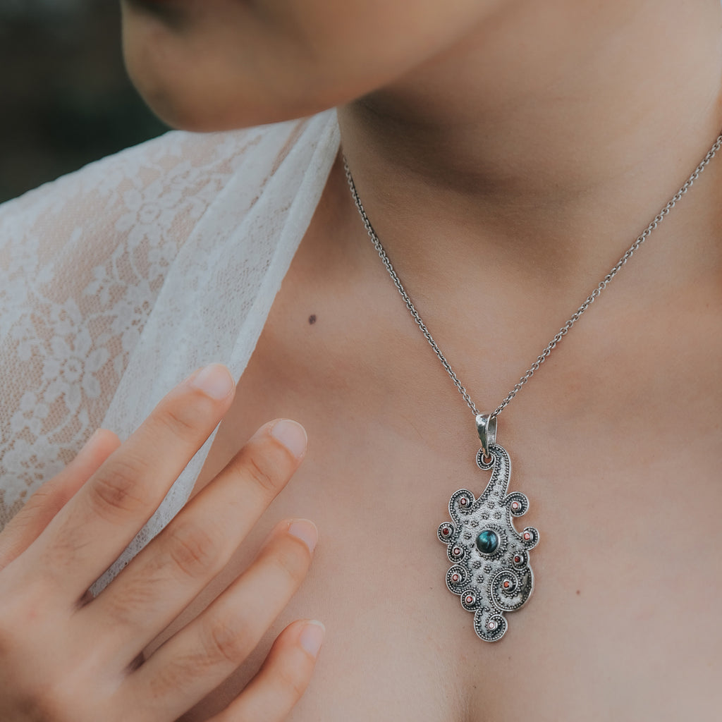 Pendant Kalung Perak 925 Koleksi Wangsa (Tanpa Rantai)