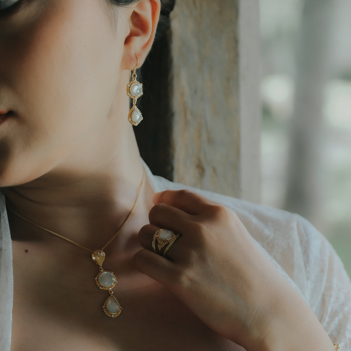 Anting Dangling Perak 925 Koleksi Candra Kirana