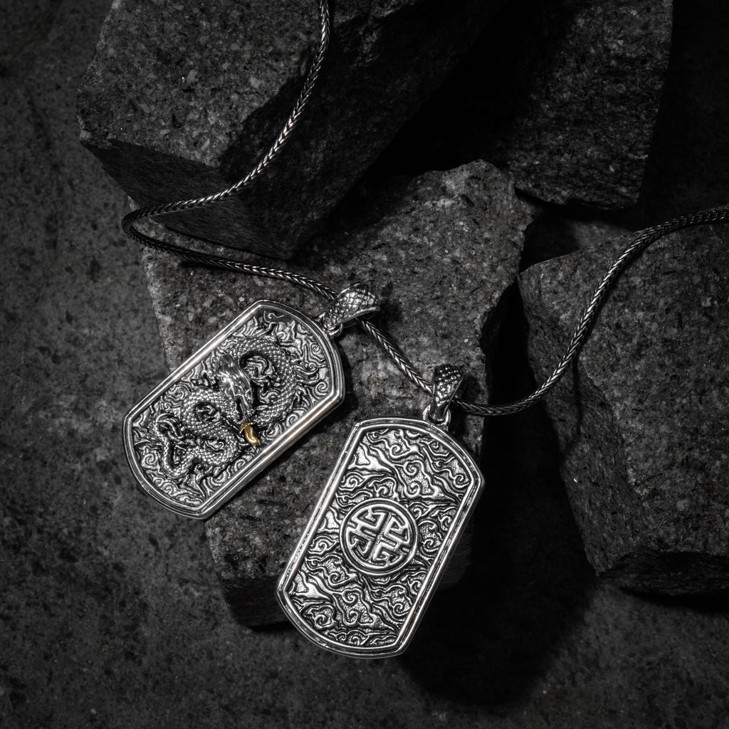 Pendant Perak Kotak Koleksi Dragon Sterling Silver