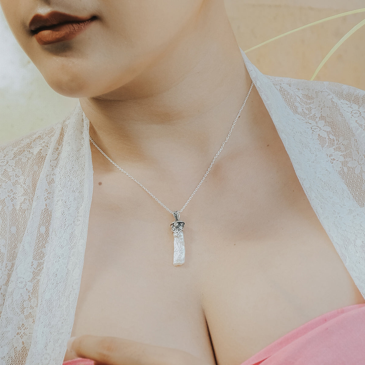 Pendant Perak 925 Koleksi Biwa