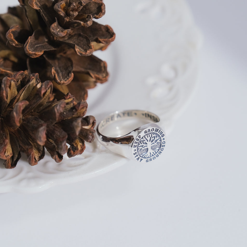 Sterling Silver Tree of Life Signet Ring New Design Collection