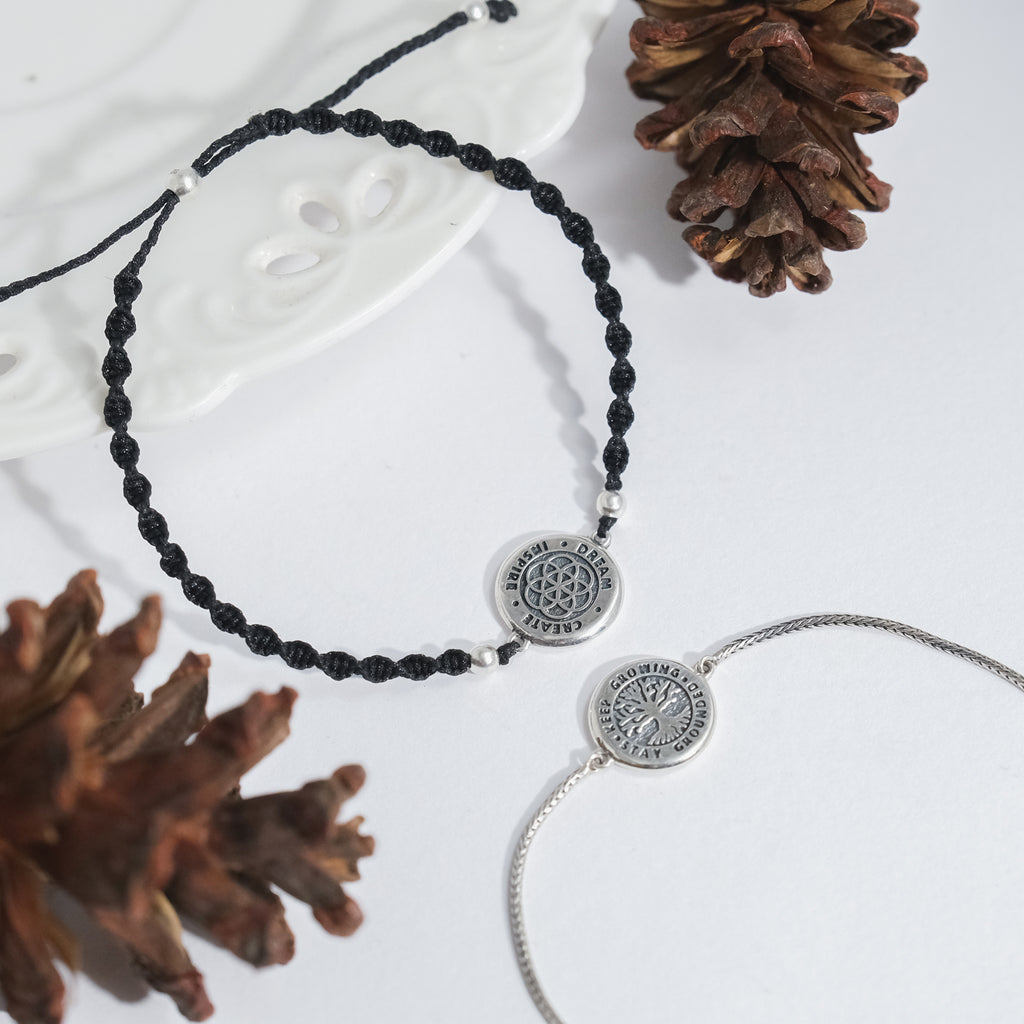 Tree Of Life Drawstring Bracelet New Design Sterling Silver Collection