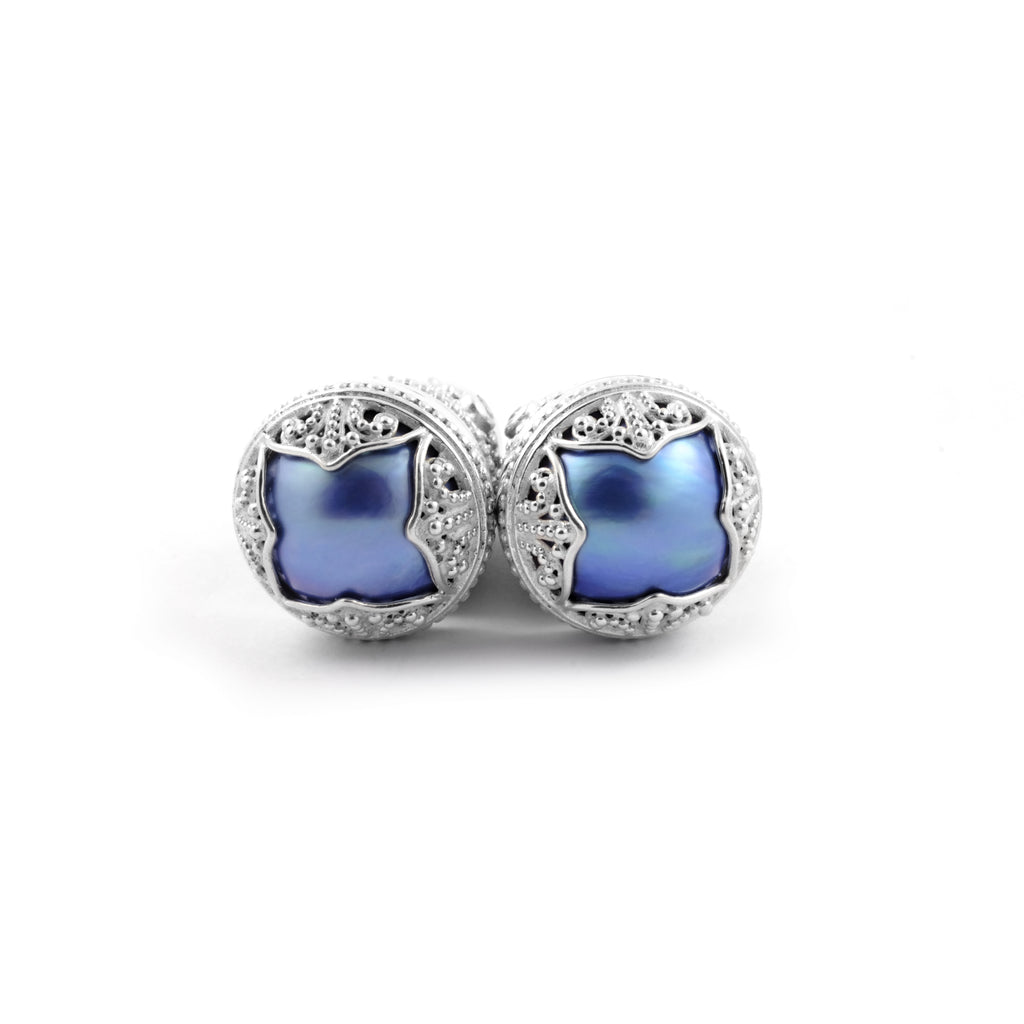 925 Sterling Silver Subeng Earrings Padma Acala Collection Gold Plated