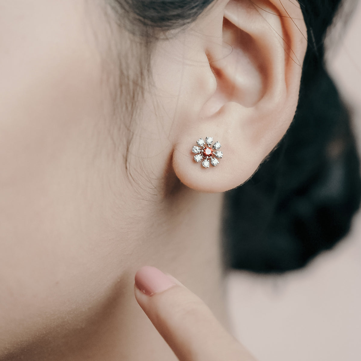 Anting Stud Koleksi Coreopsis Sterling Silver 925