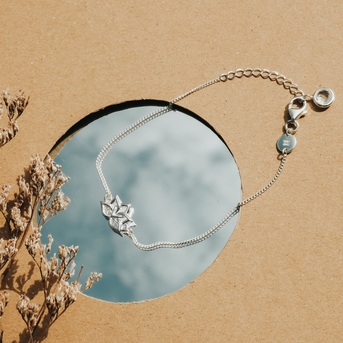 Water Lily Collection Sterling Silver Bracelet