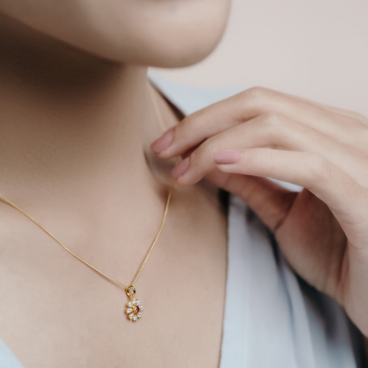 Pendant Koleksi Coreopsis Sterling Silver 925 Gold Plated