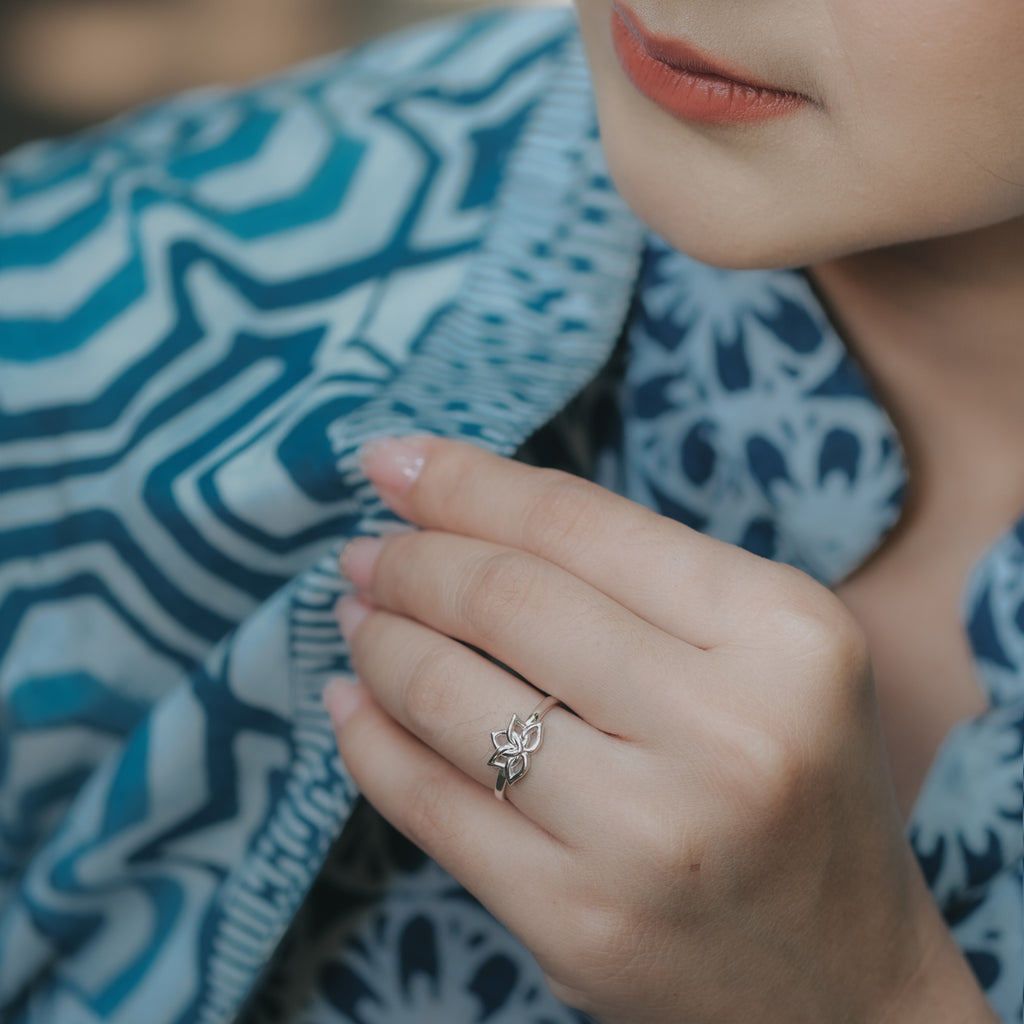 Water Lily Collection Sterling Silver Ring