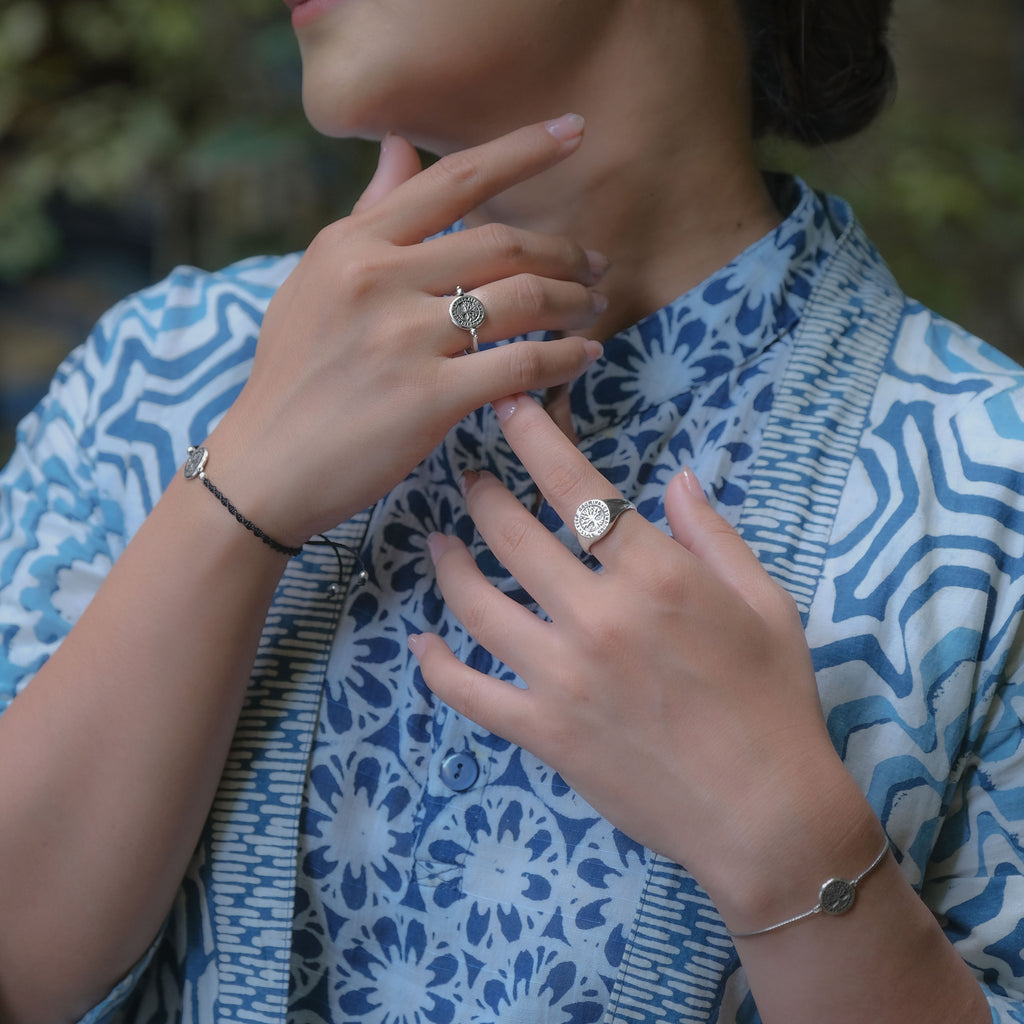 Sterling Silver Tree of Life Signet Ring New Design Collection