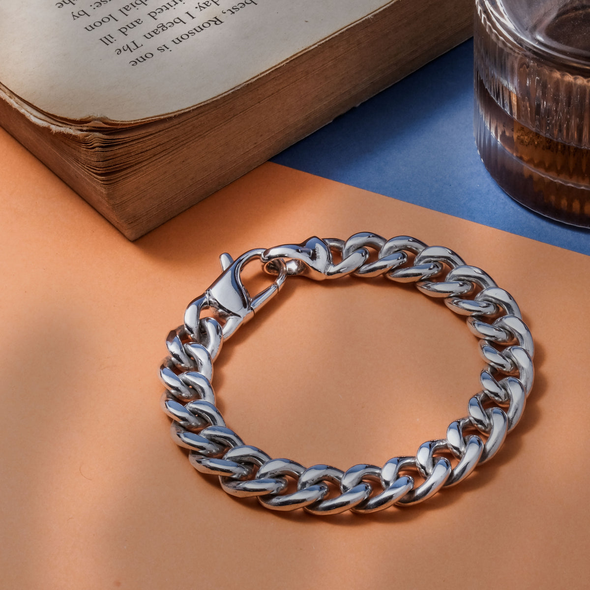 Cuban Sterling Silver 925 Sunaka Jewelry Collection Chain Bracelet