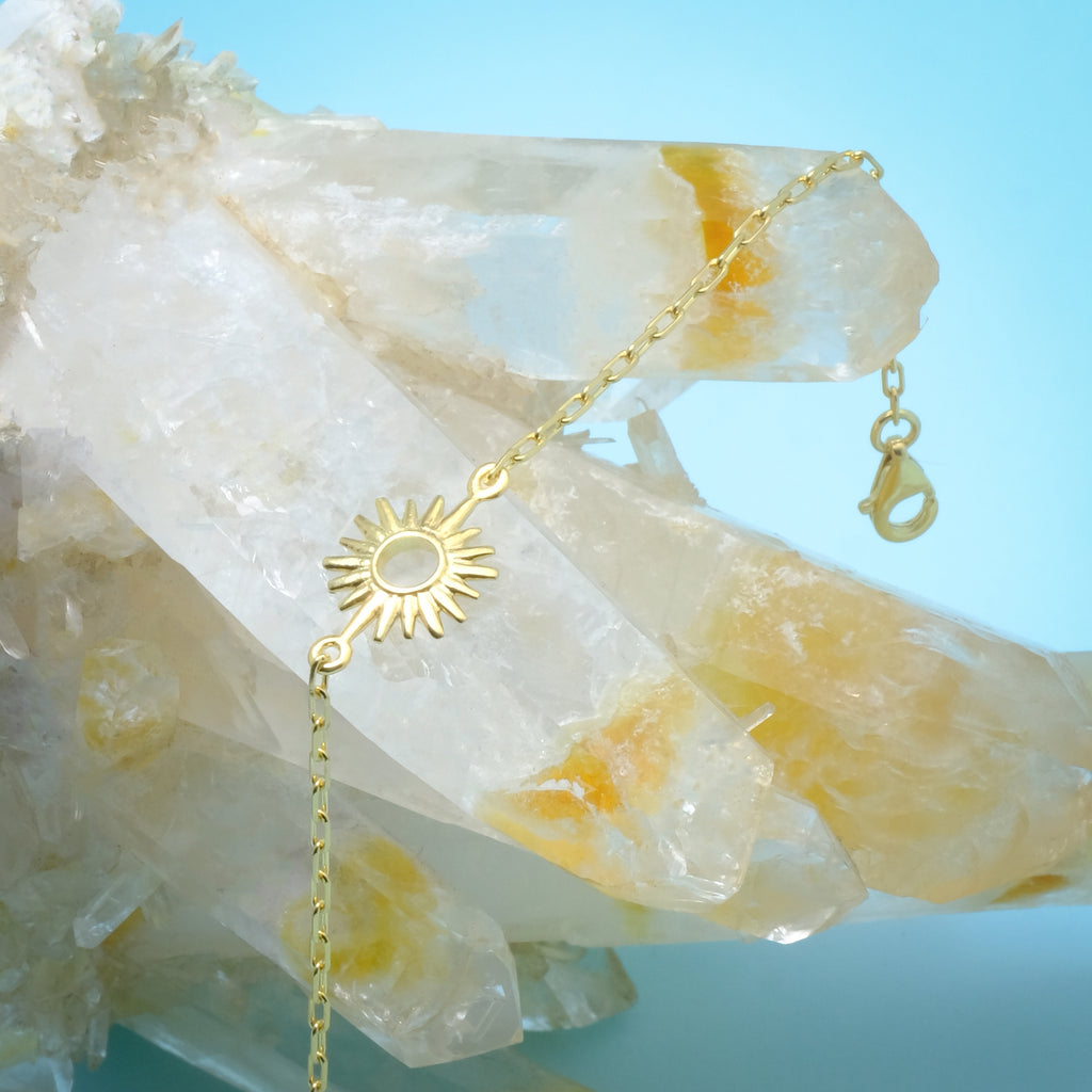 Sunburn Collection Gold Plated 925 Sterling Silver Bracelet