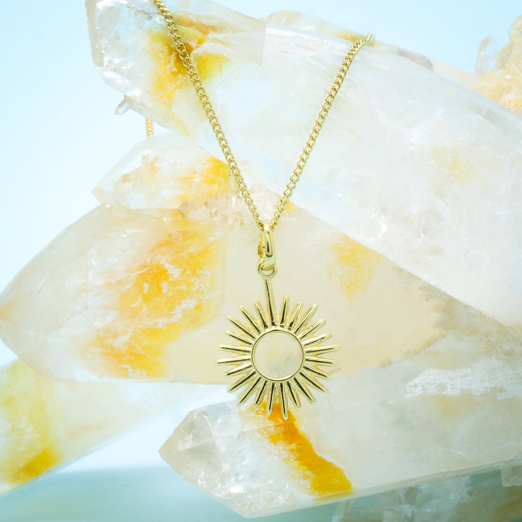 Pendant Koleksi Sunburn Gold Plated Sterling Silver 925