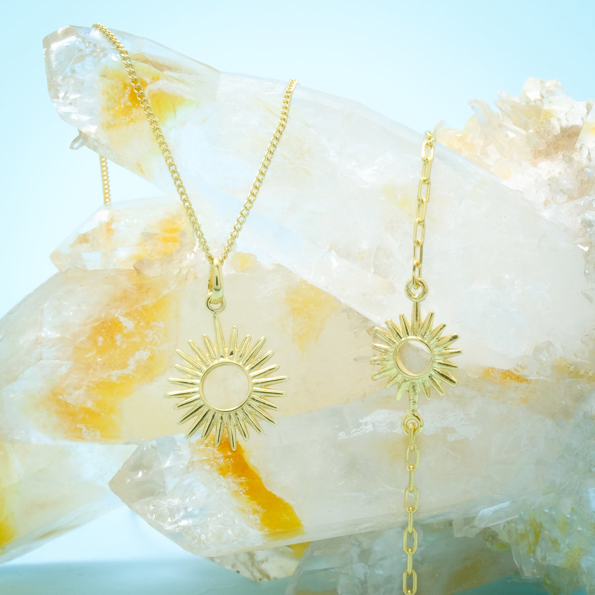 Pendant Koleksi Sunburn Gold Plated Sterling Silver 925