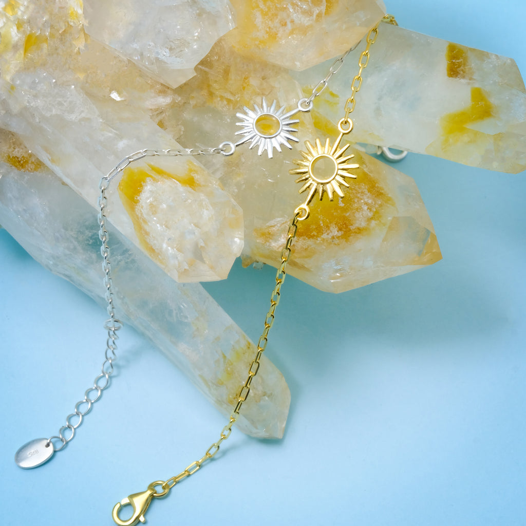 Sunburn Collection Gold Plated 925 Sterling Silver Bracelet