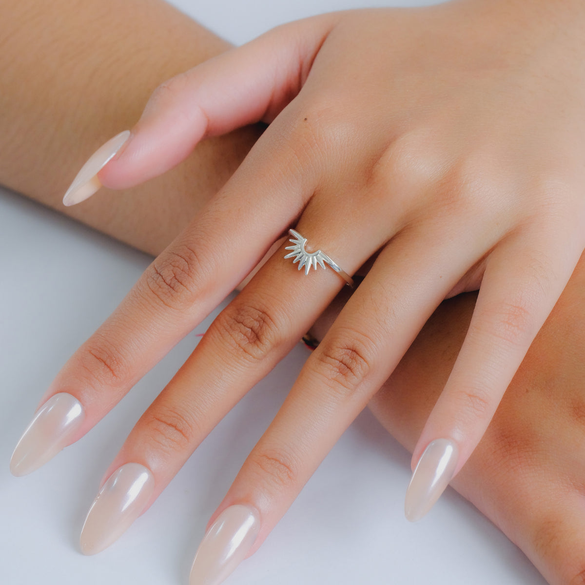 Sunburn Collection Half Ring Sterling Silver 925