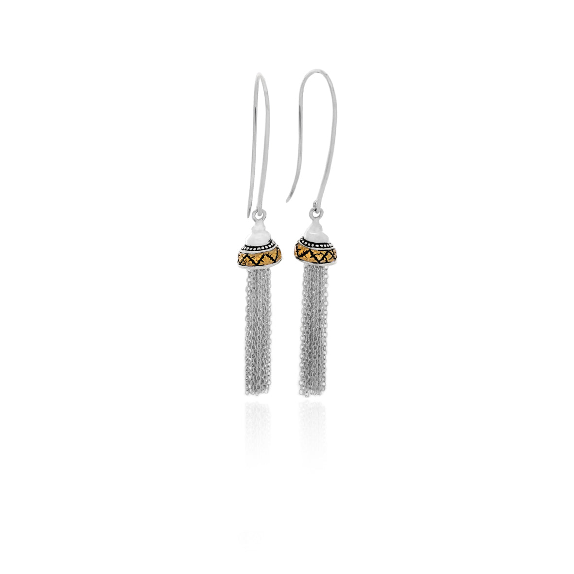 Anting Chandelier Perak 925 Koleksi Keong Mas