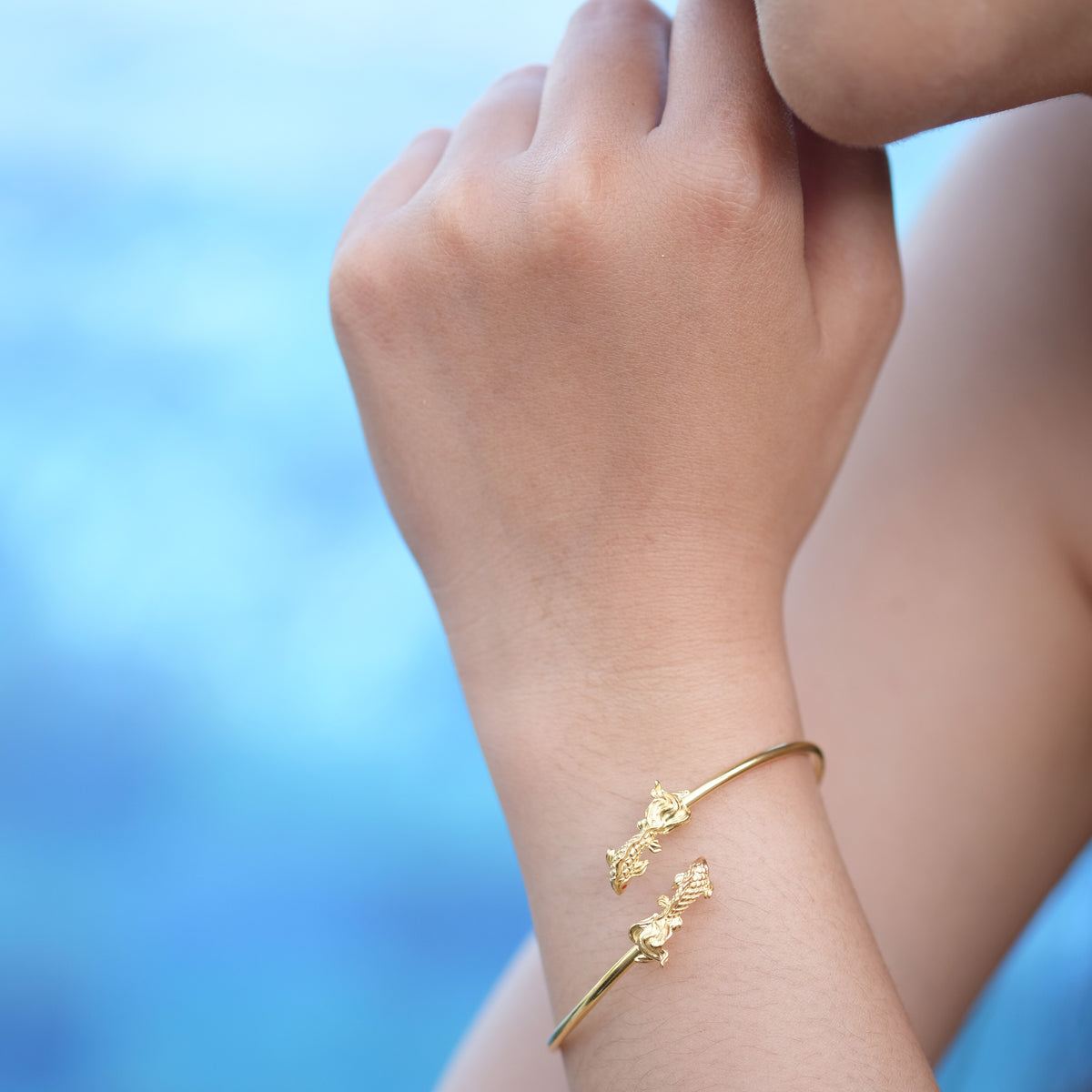 Gelang Bangle Perak Yamabuki Sterling Silver 925 Gold Plated