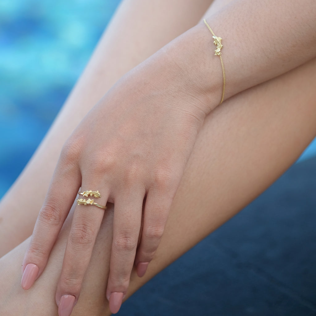 Gelang Rantai Perak Yamabuki Sterling Silver 925 Gold Plated