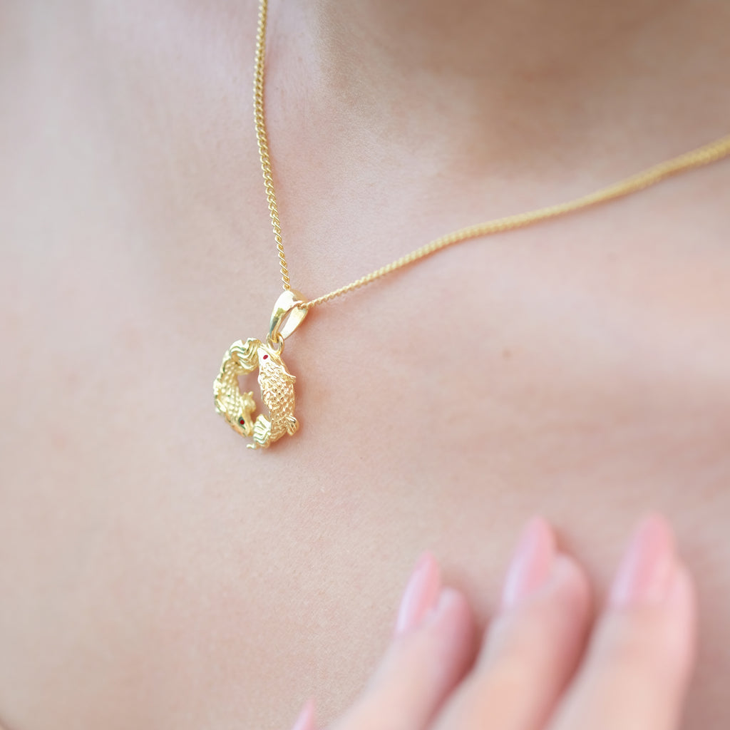Yamabuki Sterling Silver 925 Gold Plated Pendant