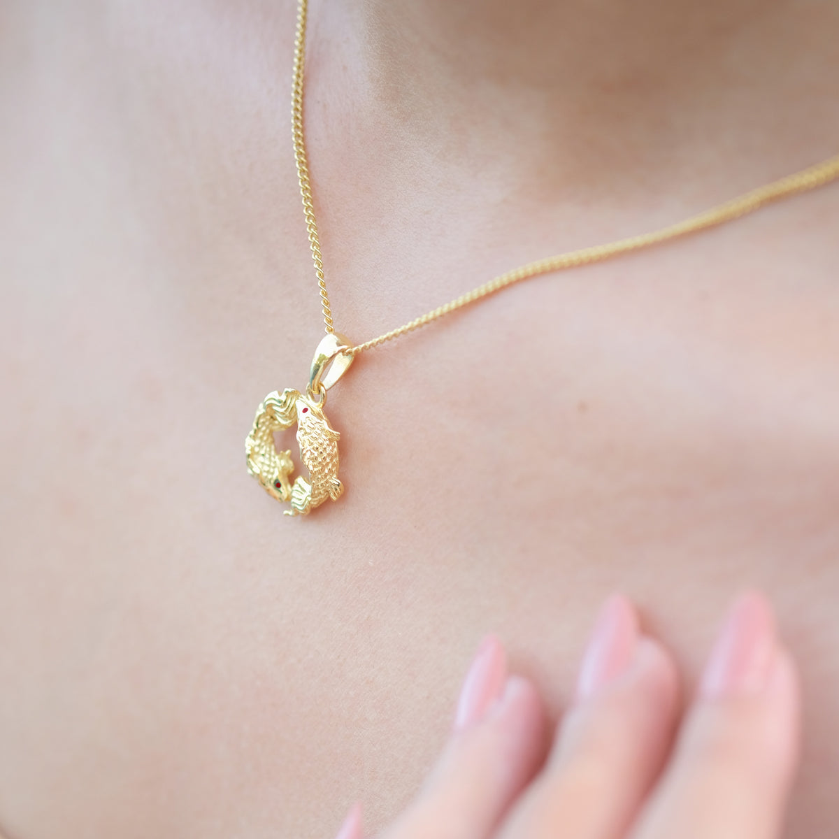 Yamabuki Sterling Silver 925 Gold Plated Pendant
