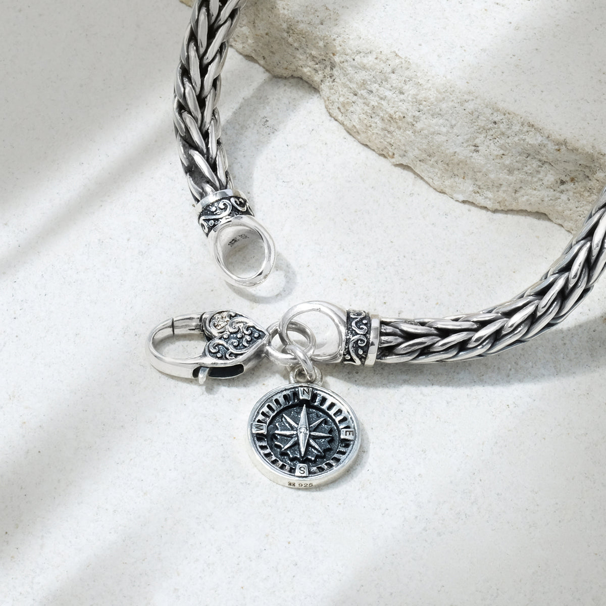 Gelang Rantai Perak Koleksi Kompas Sterling Silver