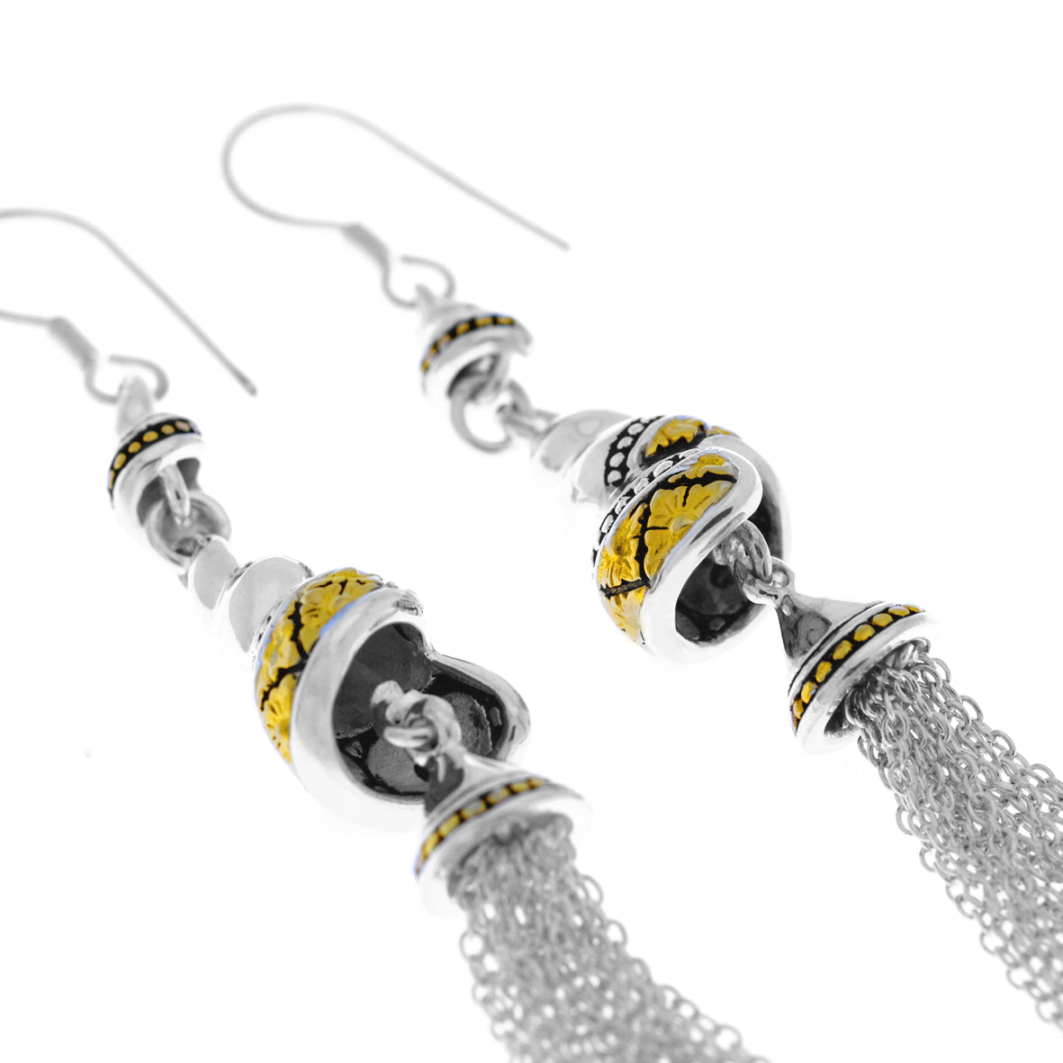 Anting Perak 925 Koleksi Keong Mas Model Double Drop Earrings