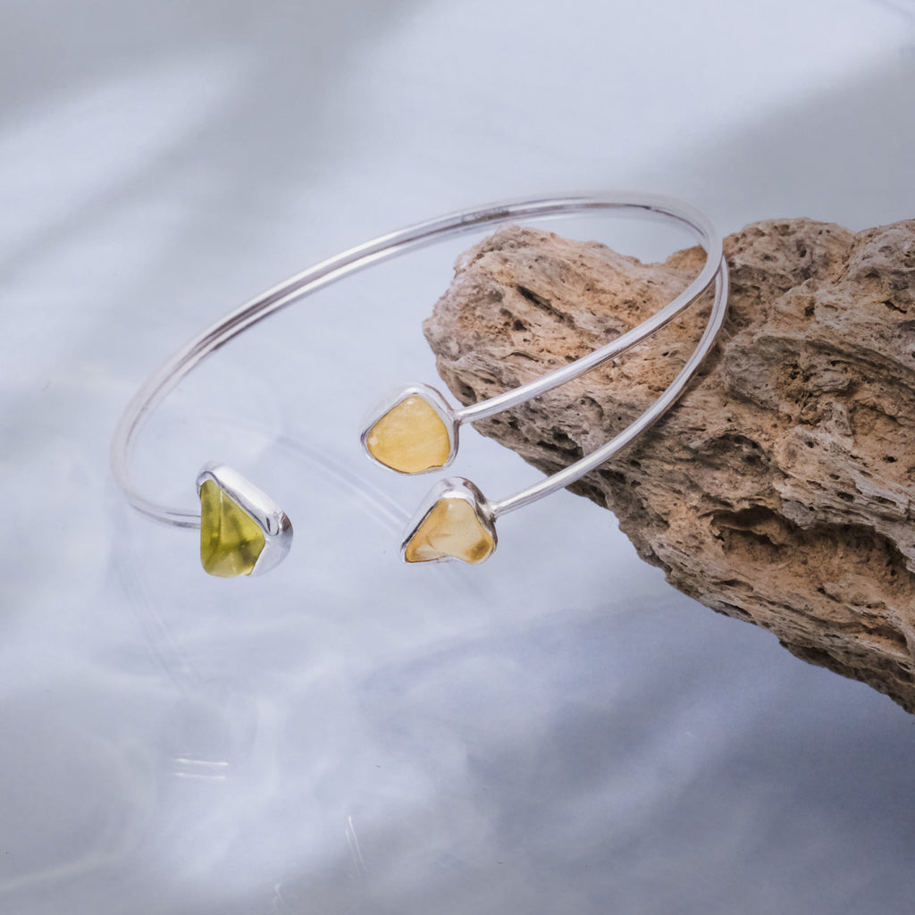 Gelang Cuff Koleksi Pristine Chakra Perak 925