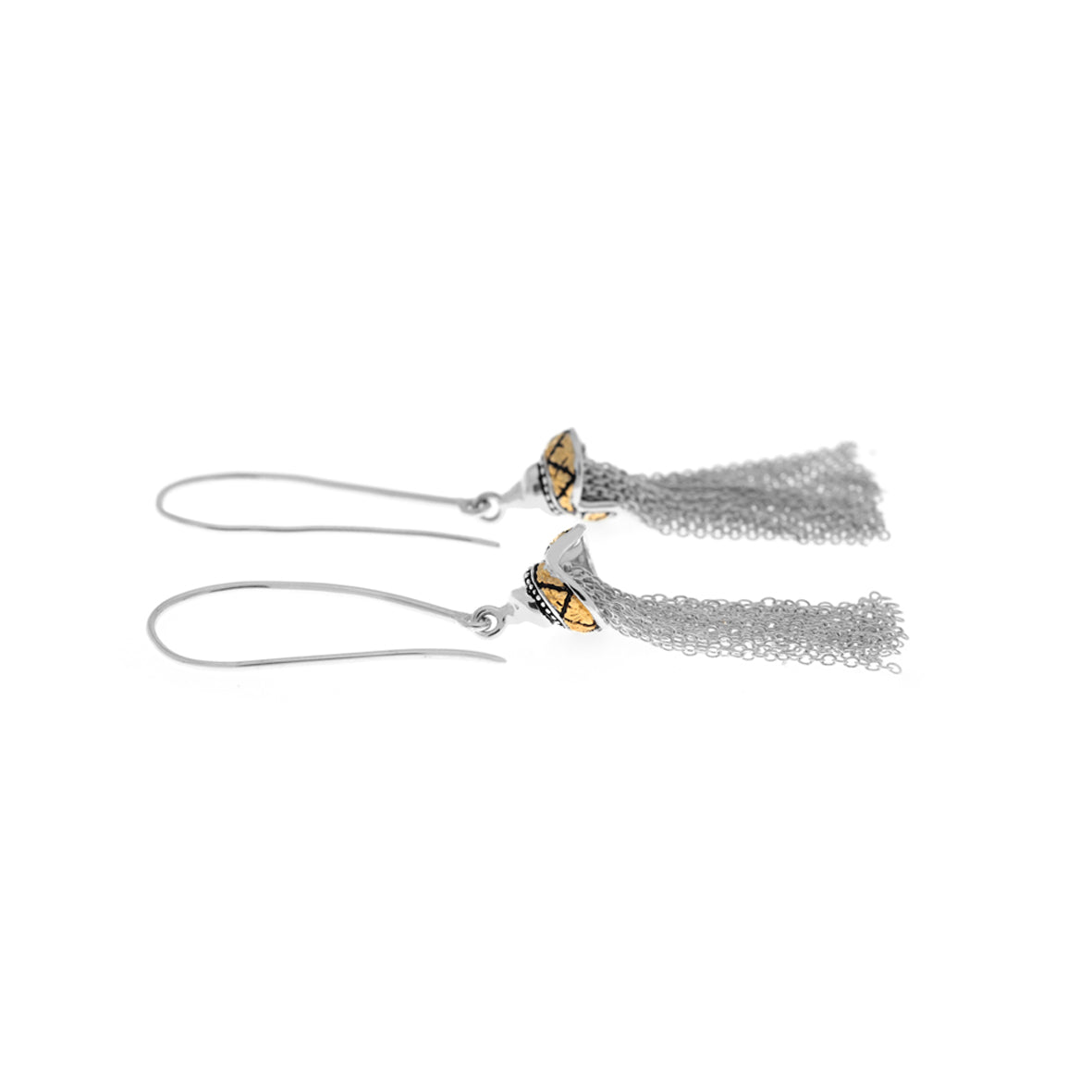 Anting Chandelier Perak 925 Koleksi Keong Mas
