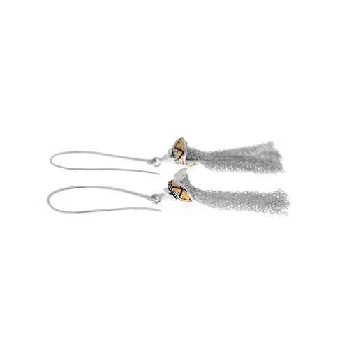 Anting Chandelier Perak 925 Koleksi Keong Mas