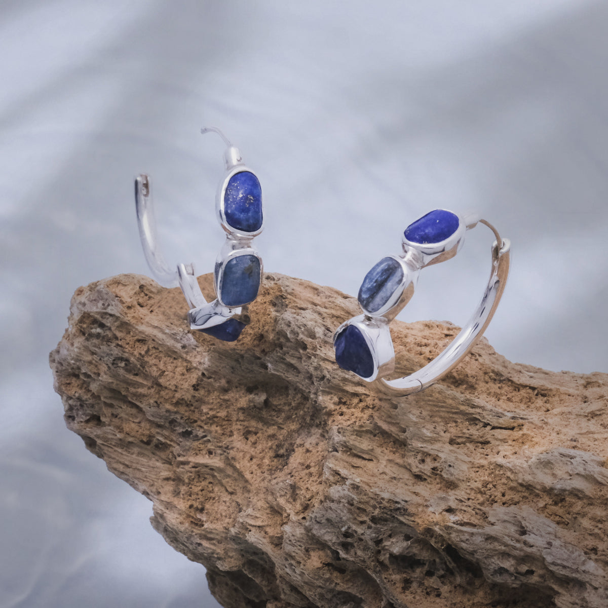 Anting Hoop Koleksi Pristine Chakra Perak 925