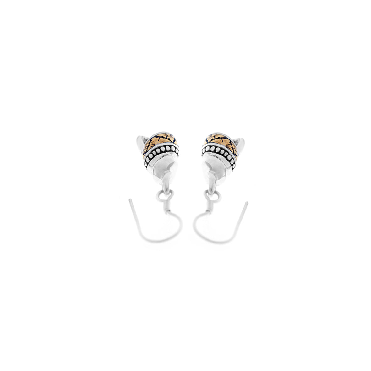 Anting Perak 925  Koleksi Keong Emas Double Drop Earrings