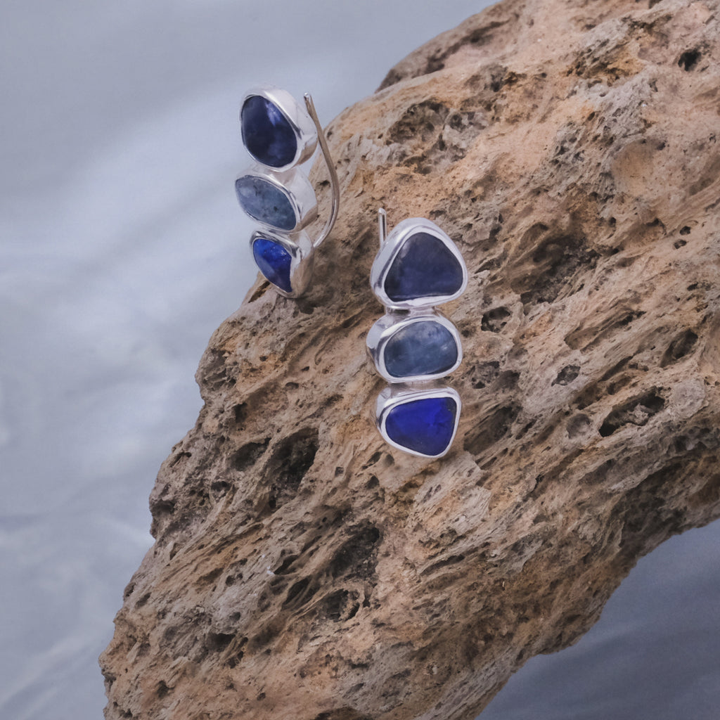 Anting Drop Koleksi Pristine Chakra Third Eye Perak 925