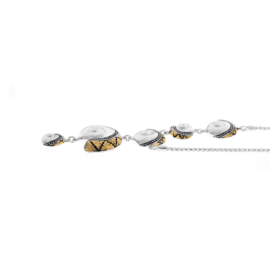 Kalung Perak 925  Koleksi Keong Emas