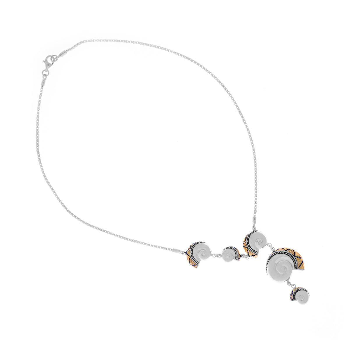 Kalung Perak 925  Koleksi Keong Emas