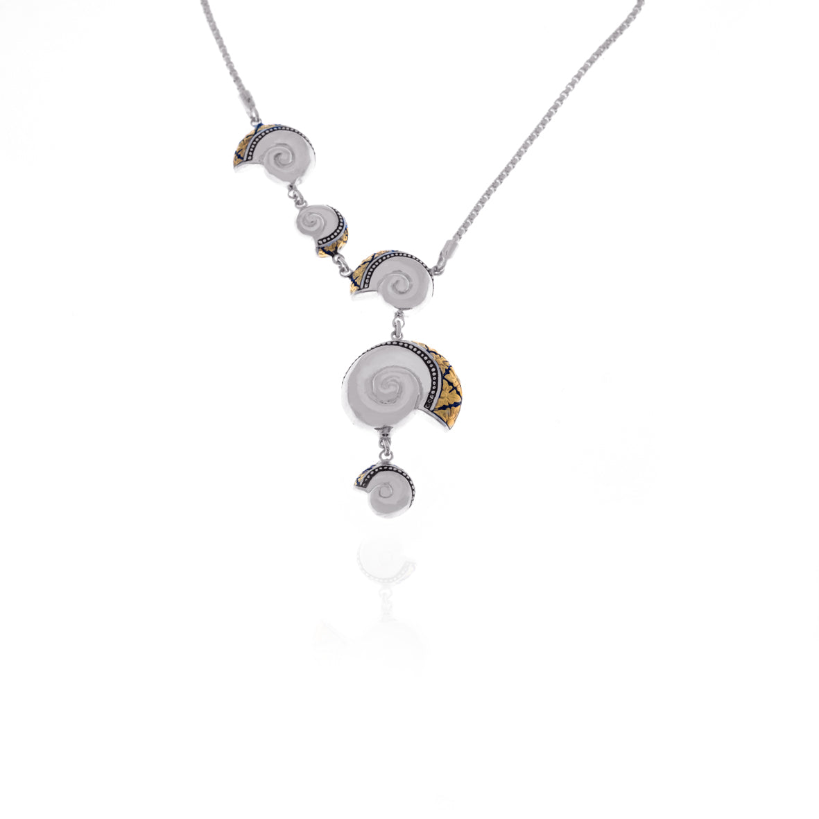 Kalung Perak 925  Koleksi Keong Emas