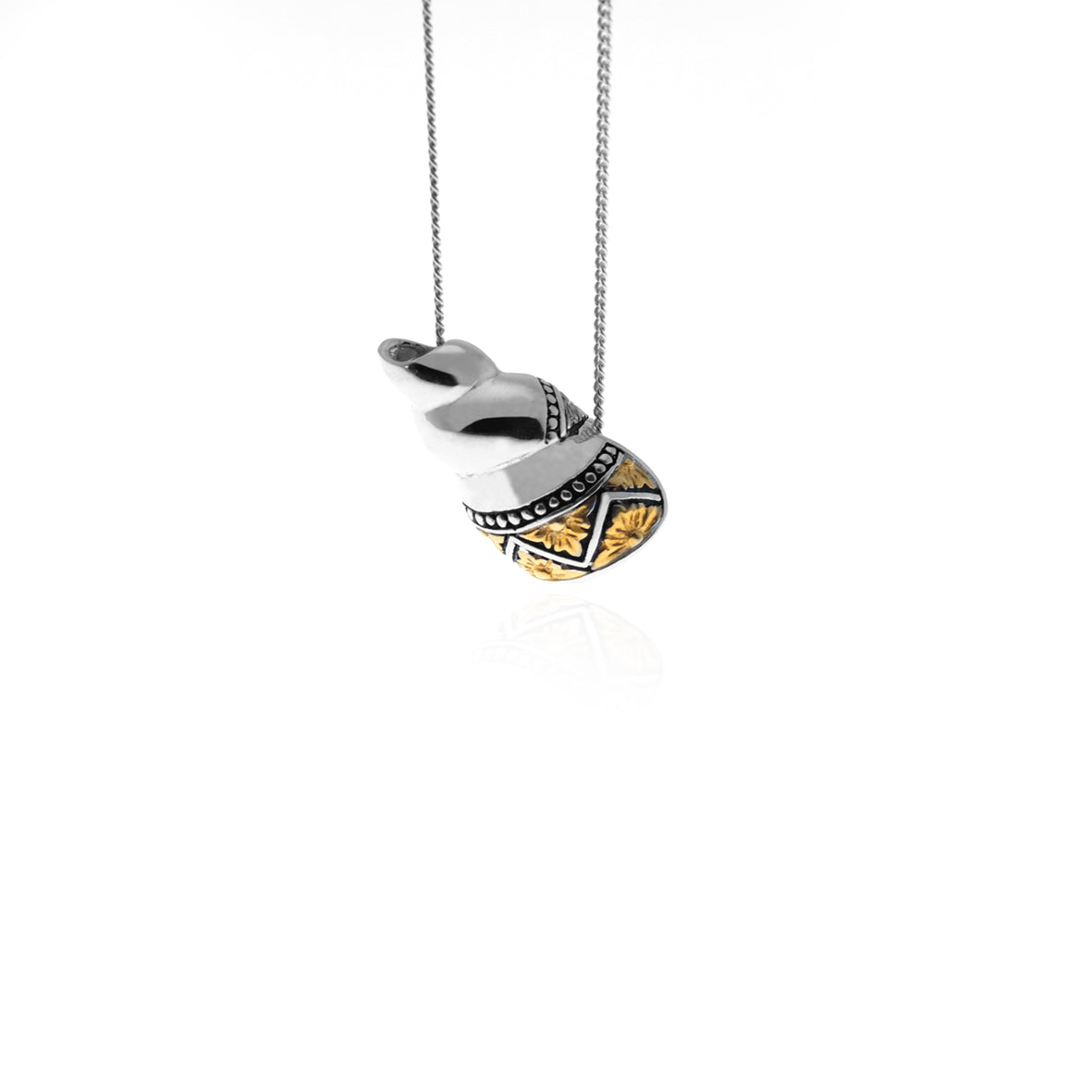 Pendant Perak 925  Koleksi Keong Mas (Tanpa Rantai)